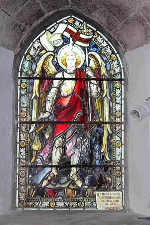 North Bovey - Detail of Stained Glass